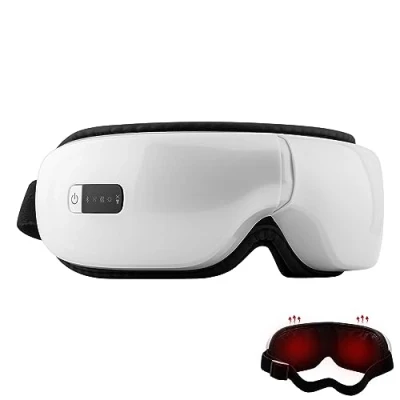 Image of Eye Massager with Thermal Compression, Vibration and Bluetooth Music, Rechargeable, 5 Massage Modes to Relieve Pain Improve Dry Sleep