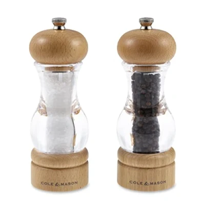 Image of 105 Beech Mill 165mm Salt &amp; Pepper Set / Light
