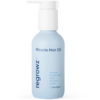 Image of Regrowz Hair Oil 120ml Natural Rosemary Growth with Argan &amp; Jojoba Hydrate Moisturise Dry, Damaged Loss Treatment