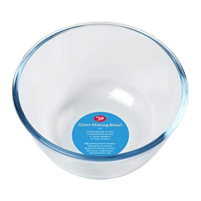Image of Tala Borosilicate 1.6L Glass Mixing Bowl, Perfect for Everyday Baking, Food Prep, Melting Chocolate, Withstands Temperatures up to 240ËšC, Fridge, Freezer and Dishwasher Safe