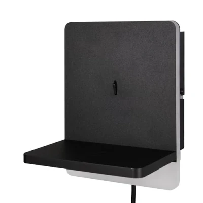 Image of Trio Lighting Fairfield LED wall light, metal, matt black, dimmable