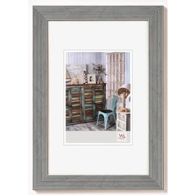 Image of walther Design Picture Frame Silver 40 x 50 cm Grado Wooden HI050S
