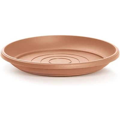 Image of B2C Round Plastic Water Plant Pot Saucer Trays Terracotta Anthracite Weather Resistant12 sizes 8 51cm (Terracotta, 8cm ⌀)