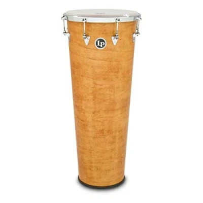 Image of LP Latin Percussion Timbau Brazilian Wood/Chrome 14&quot; x 35&quot;, synthetisches Fell, doppellagig, 6 Spannhaken, mit Trommelschlüssel und Gurt, LP3314 Trommel, Bass Drum, Samba, Marchingdrum, große