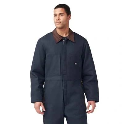 Image of Dickies Men&#039;s Premium Insulated Duck Coverall, Dark Navy, X Large Regular