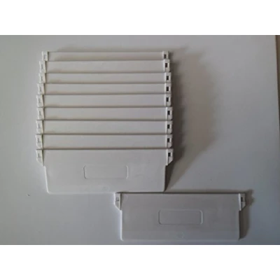 Image of WDC ONLINE eXtreme Vertical blind slat weights white for 127mm (5&quot;) slats Pack of 50