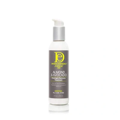 Image of Design Essentials Natural Hair Almond &amp; Avocado Overnight Recovery Treatment 250ml
