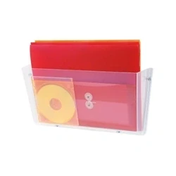 Image of Deflecto Non Breakable Wall File Pocket A4 Clear