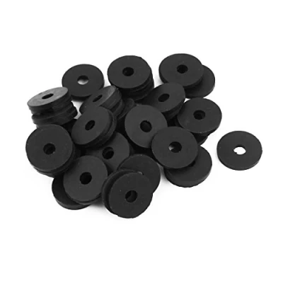 Image of sourcingmap Rubber Flat Washers 18mm OD 5mm ID 2mm Thickness for Faucet Pipe Water Hose, Pack of 50