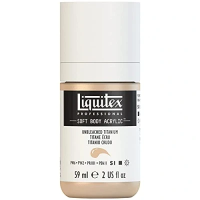 Image of Liquitex Acrylic Paint, Unbleached Titanium, 59 ml (Pack of 1)