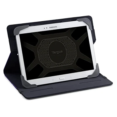 Image of Targus fit N&#039; Grip 7 8 Inch Hands Free Stand Rotating Protective Cover Case Universal Tablet Multi Cases such as ASUS, Dell, HP, Samsung, Secure Closure, Blue (THZ66002GL)