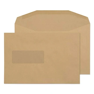 Image of Blake Purely Everyday C5+ 162 x 238 mm 80 gsm Gummed Mailer Window Envelopes (1009) Manilla Pack of 500