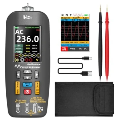 Image of BSIDE O1 Digital Multimeter TRMS Handheld Oscilloscope Waveform Generator 3 in 1 10Mhz Rechargeable Scope Meter with Colour LCD Screenshot Data Tranfer for Audio DIY Automotive Electronic