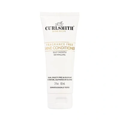 Image of Curlsmith Shine Conditioner, Gentle and Moisturising, Sensitive, Fragrance Free for All Curl Hair Types, Vegan (59ml)