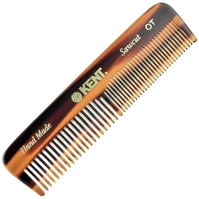 Image of Kent Handmade Coarse and Fine Toothed Pocket Comb for Men, 11 cm, 1 Count (Pack of 1)