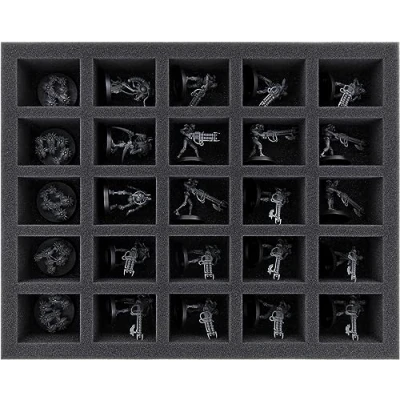 Image of Feldherr FS050A034 foam tray compatible with Necrons 25 compartments