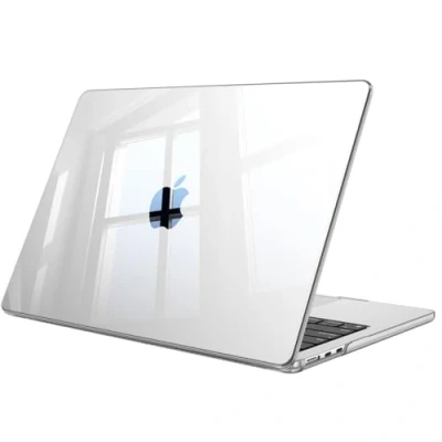 Image of Fintie Case Compatible with MacBook Air 13.6 inch (2024/2022) M3/M2 Chip, Snap On Hard Shell Cover for 13.6&quot; Model A3113 A2681, Crystal Clear