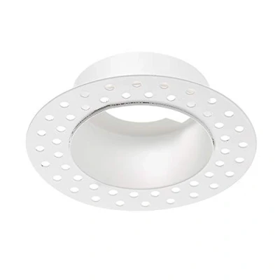 Image of Saxby 75917 Trimless Matt White Round shieldECO shieldLED Bezel Downlight Accessory