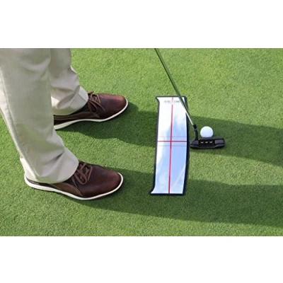 Image of EyeLine Golf Putting Alignment Mirror, Large Shoulder Portable Practice Training Aids, Durable, Accessories, for Trainer