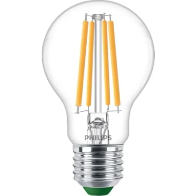 Image of Philips LED Ultra Efficient GLS 4W (60W eqv.) A60 E27 3000K Clear