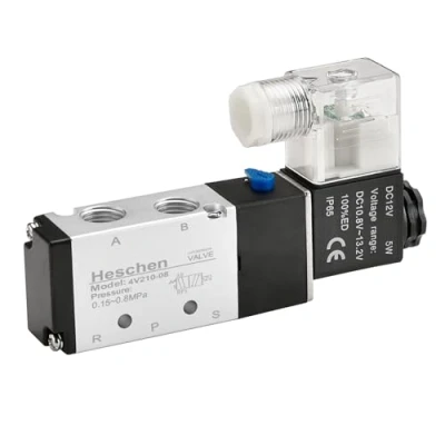 Image of Heschen Electrical Pneumatic Solenoid Valve 4V210 08 12VDC PT1/4 5 Way 2 Position CE