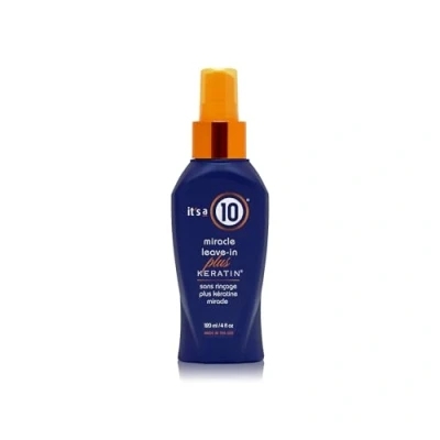 Image of It’s a 10 Haircare Miracle Leave in Plus Keratin, Conditioner, Lightweight, Reduce Free, Natural Ingredients, 120ml