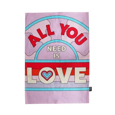 Image of The Beatles All You Need Is Love Tea Towel One Size