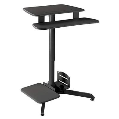 Image of Maclean MC 848 Height Adjustable Computer Desk Tablet Holder Table Standing &amp; Sitting Max 109cm