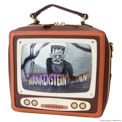 Image of Loungefly Universal Monsters Vintage TV Triple Lenticular