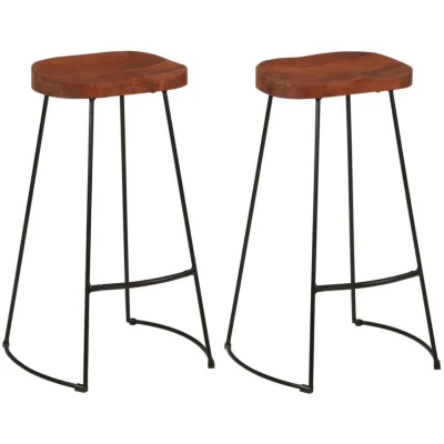 Image of vidaXL Gavin Bar Stools 2 pcs 50x40x78 cm Solid Wood Mango