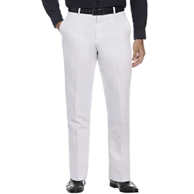 Image of Perry Ellis Men&#039;s Modern Fit Linen Blend Pant, Bright White, 40W x 32L