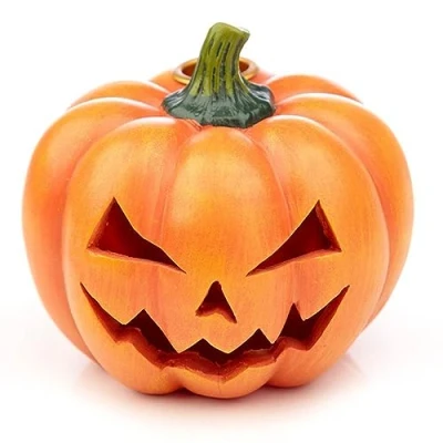 Image of Puckator Pumpkin Backflow Incense Burner Home Zen Meditation Decor Accessories Waterfall Cone Spiritual Feng Shui Gothic Goth Relaxation Gifts Gift Desk Ornaments