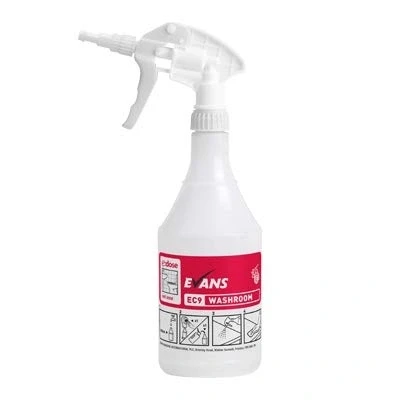 Image of Evans Empty Trigger Spray Bottle 750ml, for use with EC9 Bathroom Disinfectant &amp; Cleaner