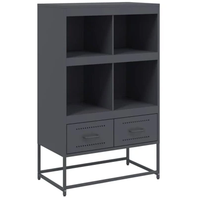 Image of vidaXL Highboard Anthracite 68.5x39x111.5 cm Steel