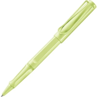 Image of Lamy safari springgreen rollerball Pen with ergonomic grip &amp; line width M for pleasant long writing made of robust ASA plastic including refill 63 in black