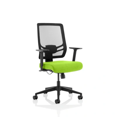 Image of Ergo Twist Bespoke Fabric Seat Myrrh Green Mesh Back