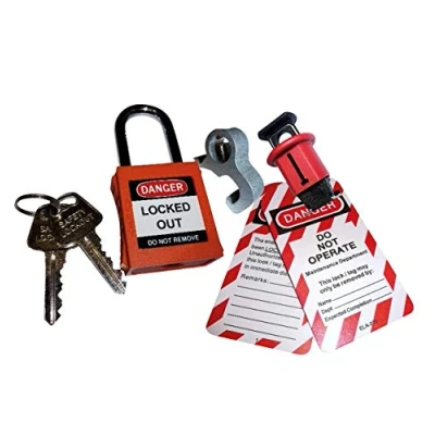 Image of Di Log Safe Isolation Personal Lockout Lock Off Kit, Isolator Lock, Tags, Case (DLLOC1)