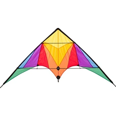 Image of HQ Ready to Fly Trigger Rainbow Kite Multicoloured