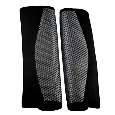 Image of Sakura Seat Belt Pads SS5320 Carnaby Black/Black Hook and Loop Fastening 1 Pair