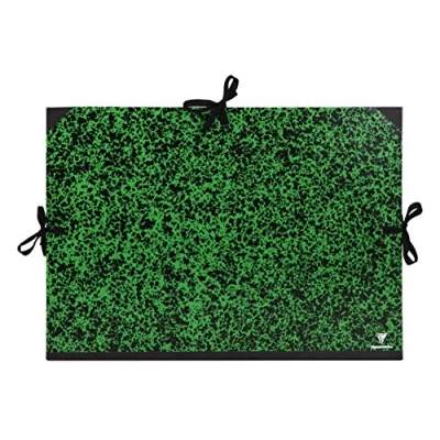 Image of Clairefontaine Ref 32200C Annonay Art Folder B3+ Size, Ribbon Tie Closure, 30mm Spine, White Paper Lining, Acid Free Suitable for Transporting Artwork