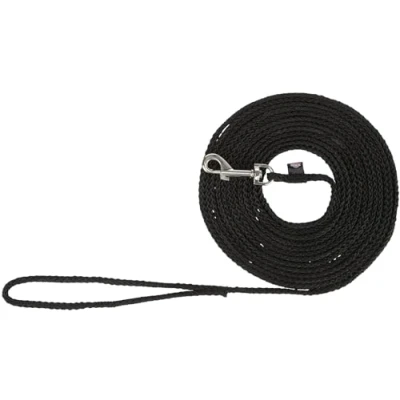 Image of Trixie Dog Tracking Lead, Ideal For Command Training, 15 M/Ø 5mm, Black