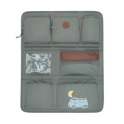 Image of LÄSSIG Adventure Kids car back seat organizer, 55 cm, Bus, green