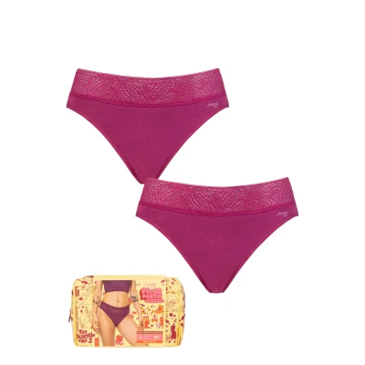 Image of Women&#039;s 2 Pack Sloggi Period Pants Tai Medium Wine Small