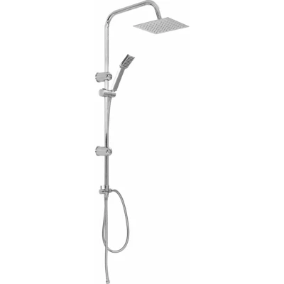 Image of vidaXL Dual Head Shower Set with Hand Stainless Steel