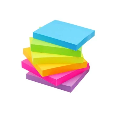Image of Early Buy Sticky Notes 6 Bright Color Pads Self Stick 3 in * in, 100 Sheets/Pad