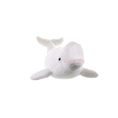 Image of Wild Republic Beluga Whale Plush Soft Toy, Cuddlekins Cuddly Toys, Gifts for Kids 30 cm , White