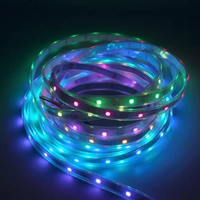 Image of Boarda WS2812B RGB 5050SMD Individually addressable LED Strip Light,5m Programmable 30 LEDs/m IP67 Dream Color DIY Projects Lighting White PCB