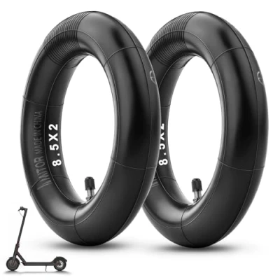Image of Amitor 8.5 Inch Thickened Inner Tubes for Xiaomi Pro 2 1S M365 Electric Scooter, Highly Elastic Butyl Rubber Scooter Tube, 8 1/2 x2 Replacement Tube with Silver Straight Valve
