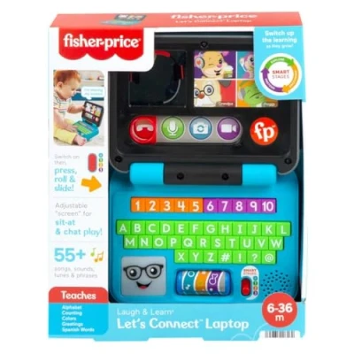 Image of Fisher Price Let&#039;s Connect Laptop, Version: Polish, HHX33