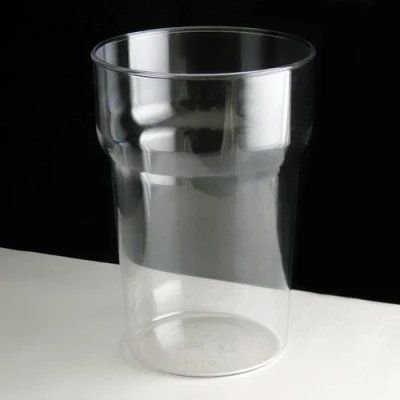 Image of Virtually Unbreakable Polycarbonate Nonic Plastic Pint Glass (Pack of 10)